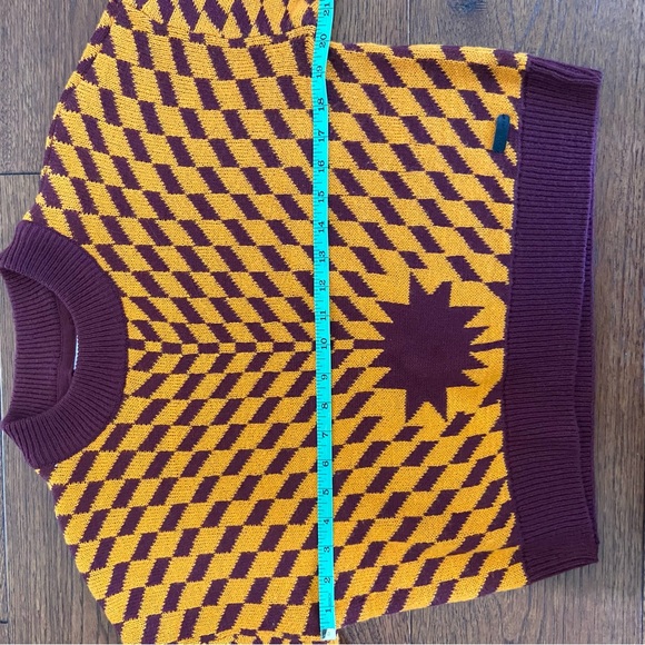 Noisy May Purple and Orange Geometric Sweater - Picture 8 of 10